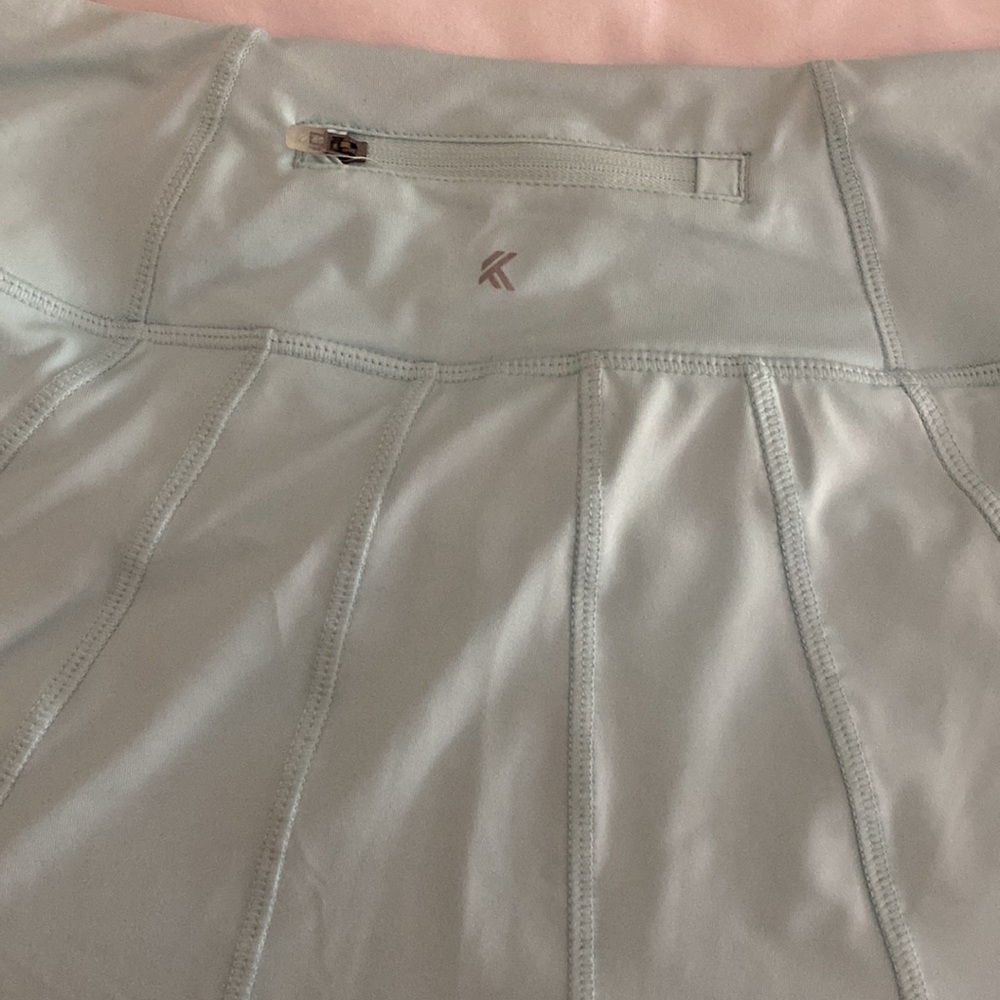 Light blue golf skirt SIZE L zipper in back - Picture 3 of 3